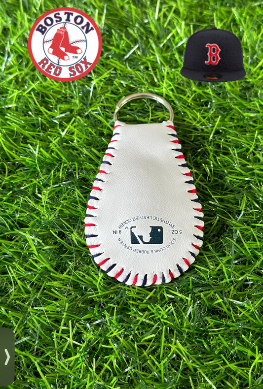 Boston Red Sox Baseball Keychain