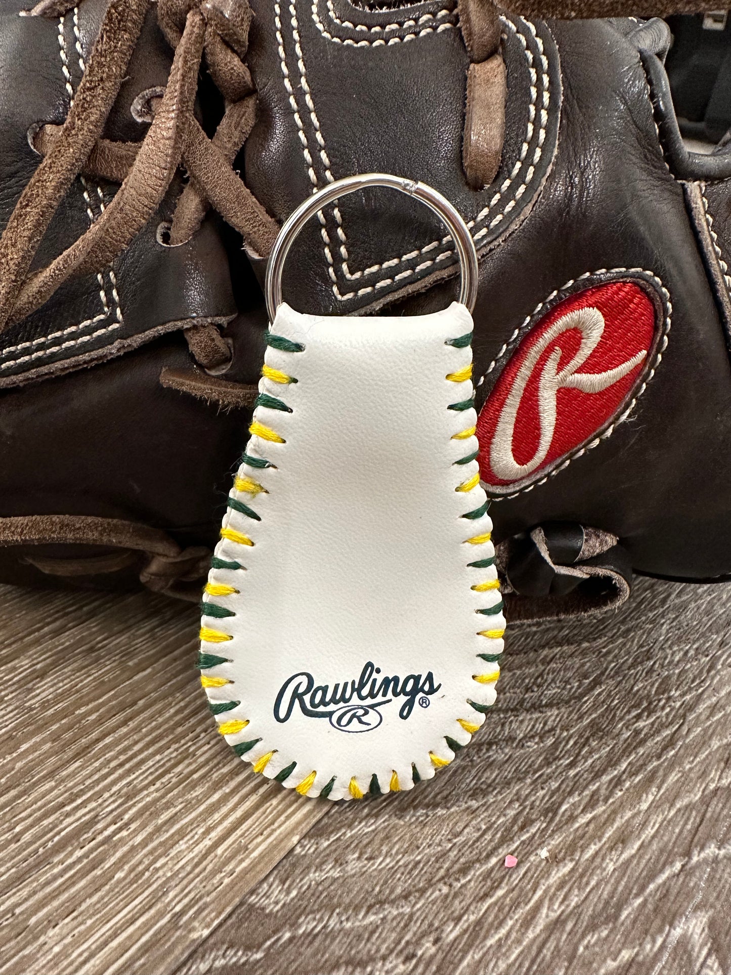 Oakland A’s Baseball Keychain