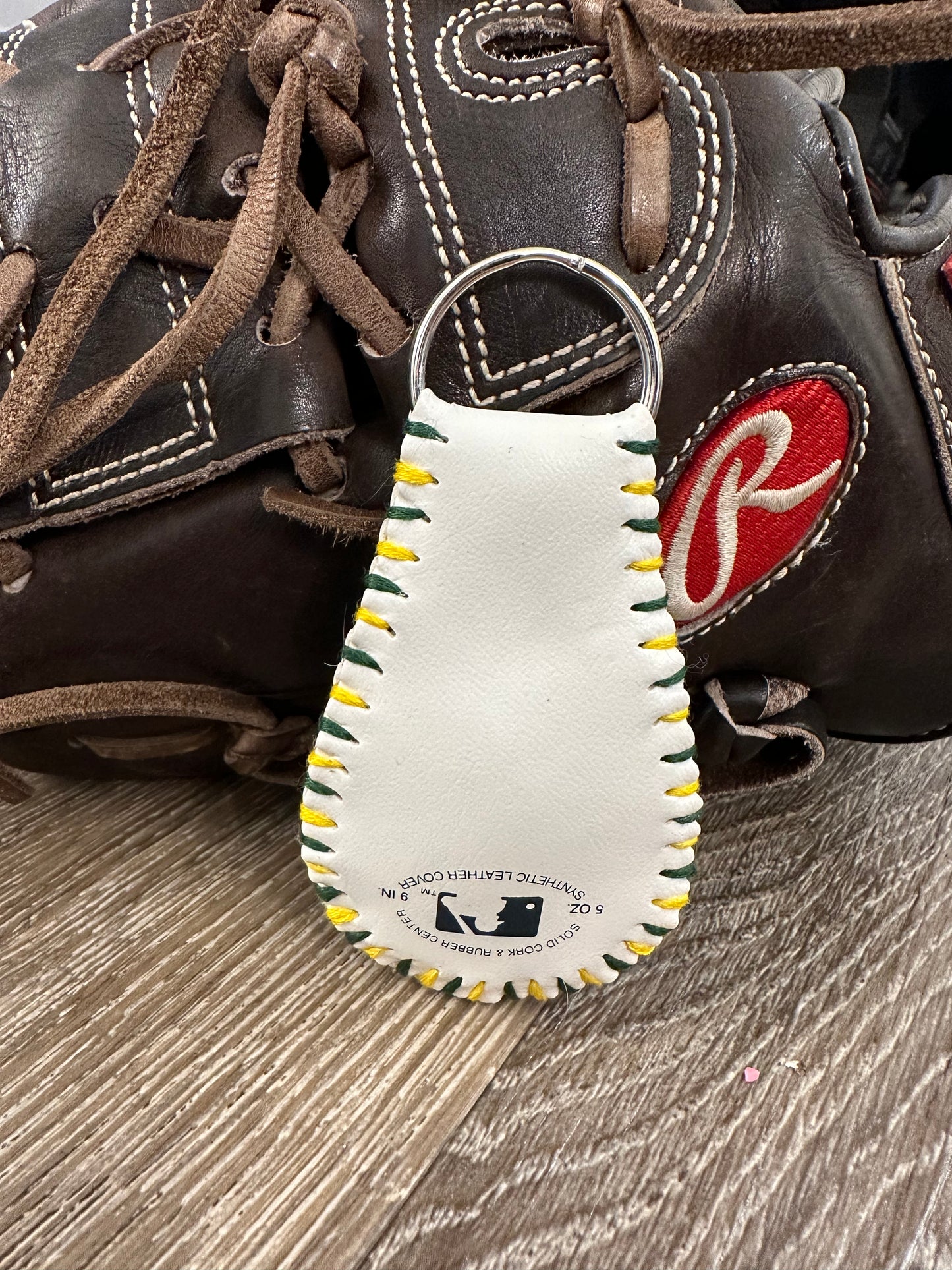 Oakland A’s Baseball Keychain